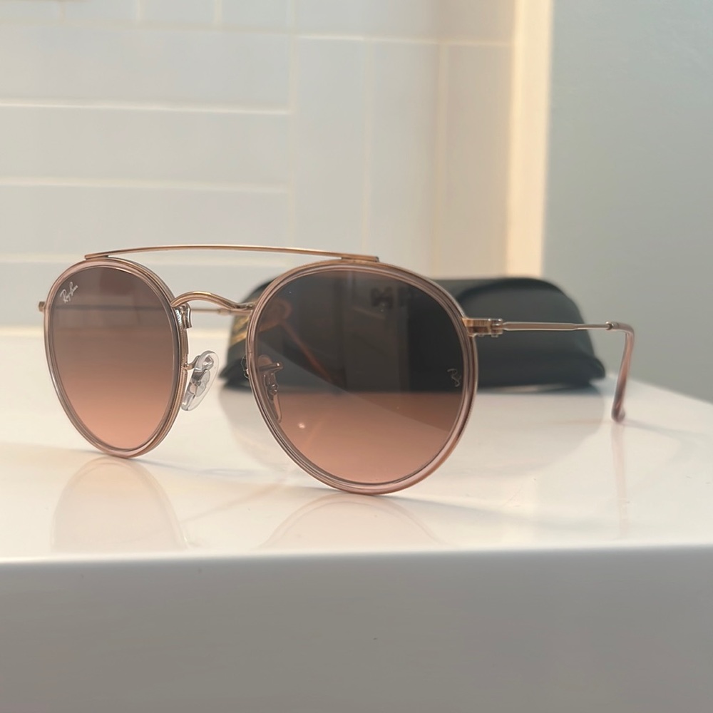Ray-bans round double bridge